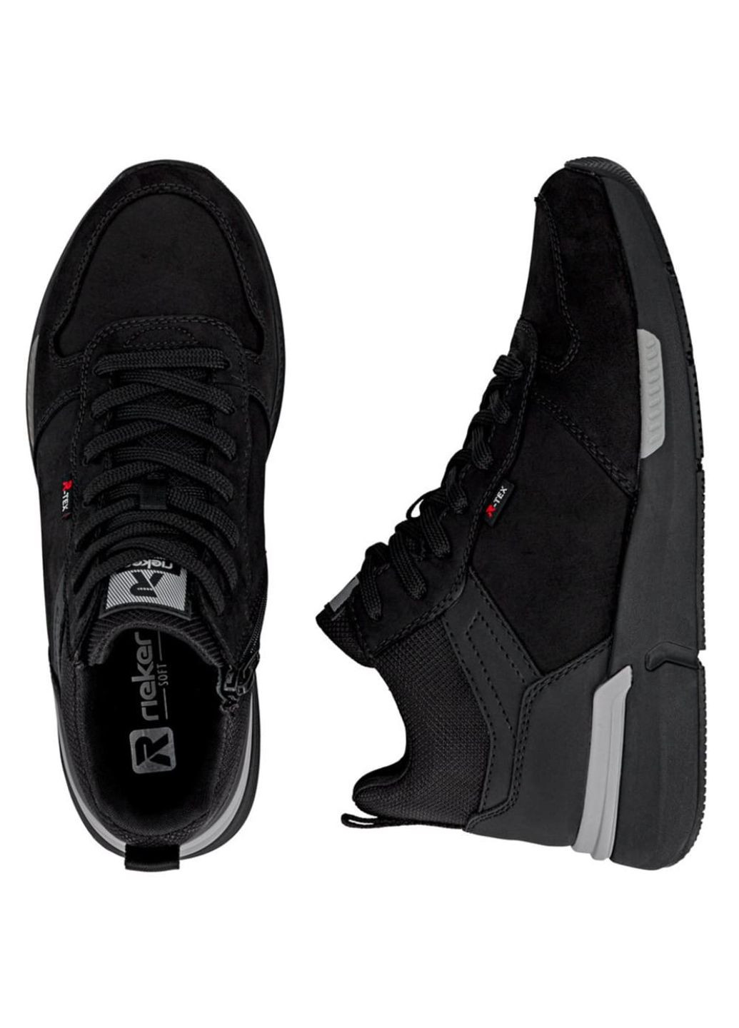 Черные зимние ботинки Rieker