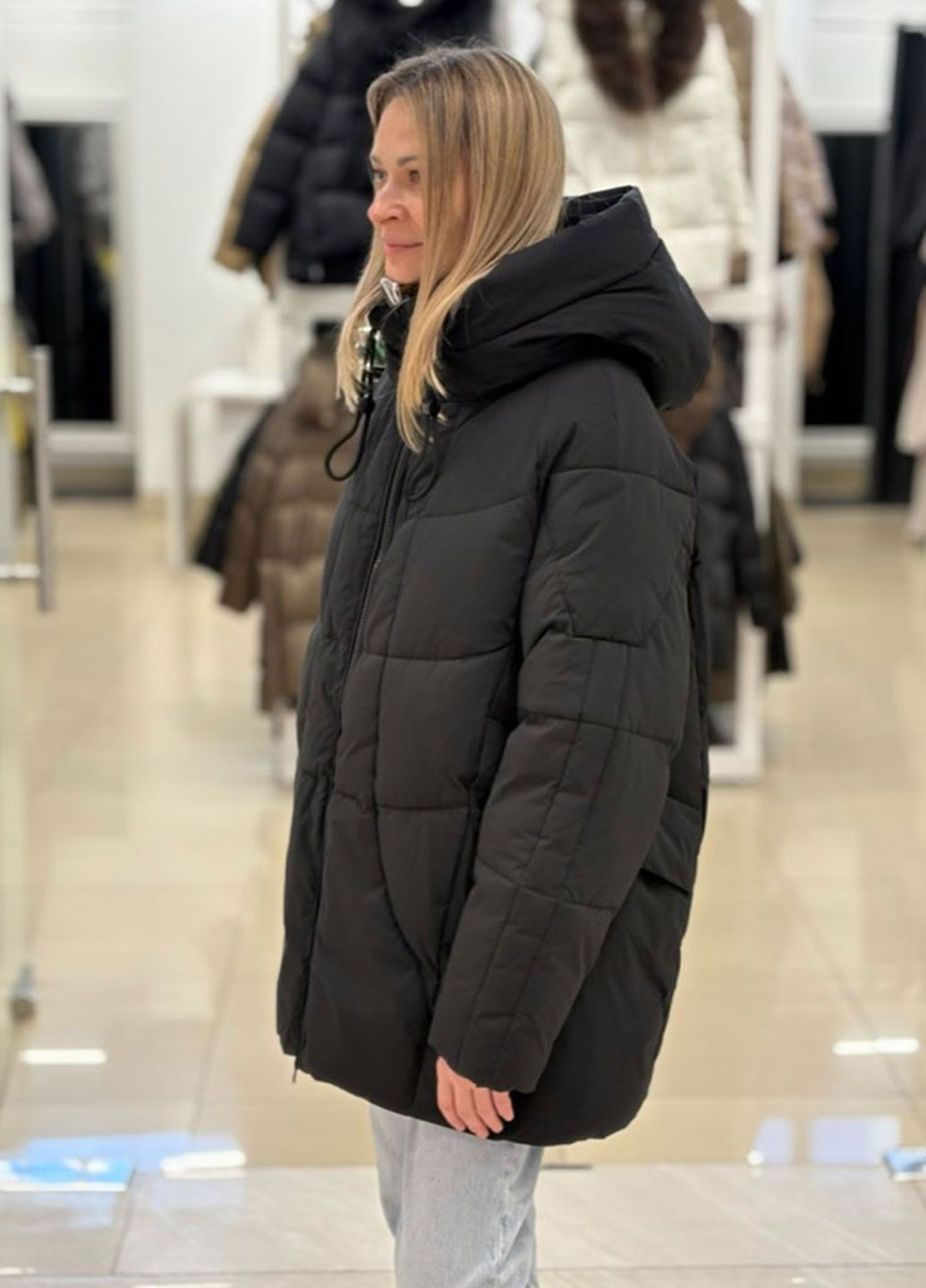 Чорний зимній Пуховик Towmy