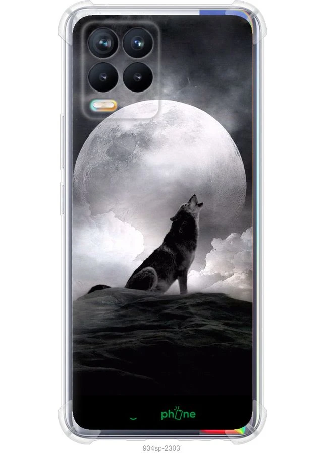 Чохол на Realme 8 Вовк, що виє "934sp-2303-70447" Endorphone (373628562)