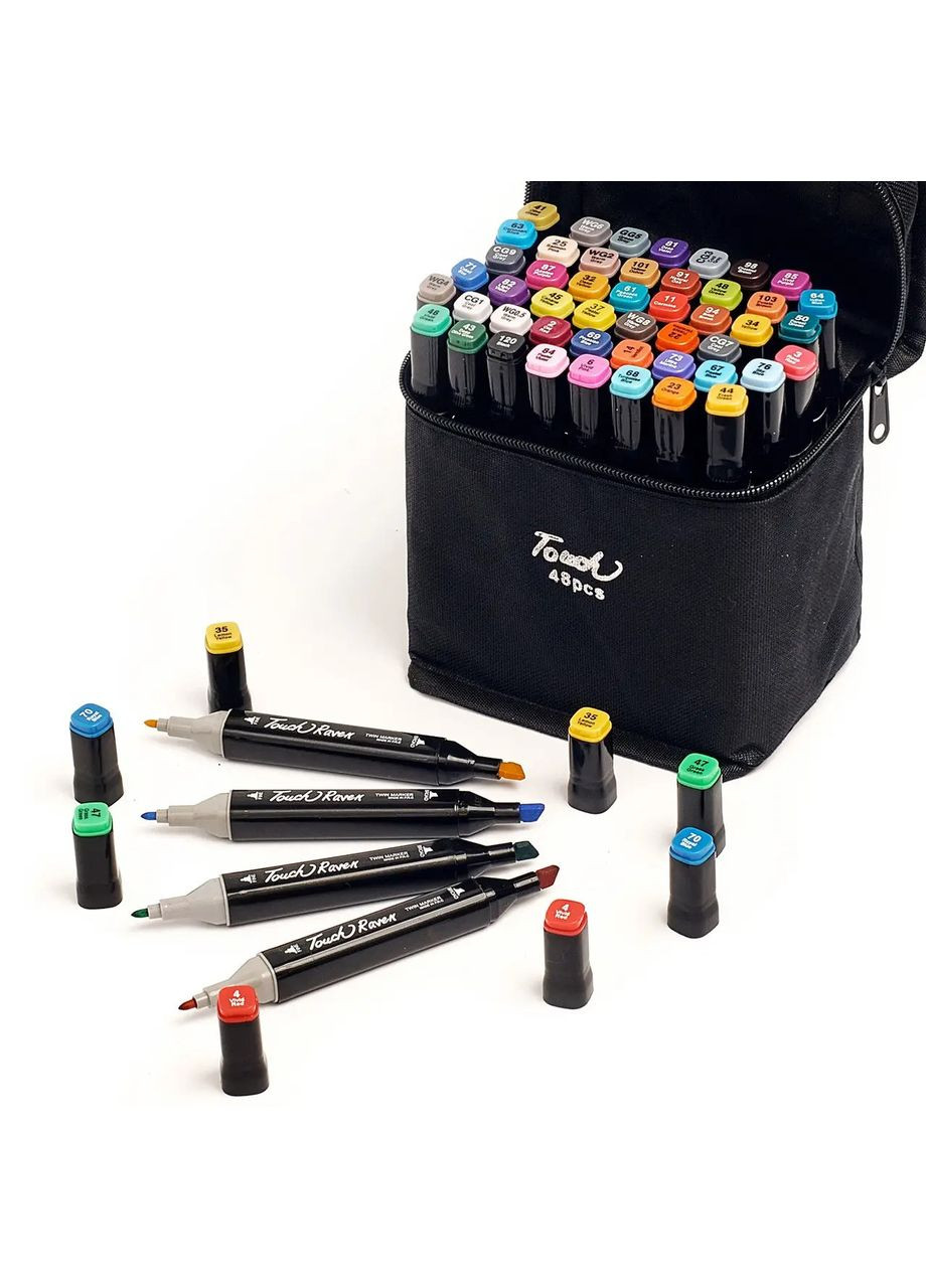 Набор маркеров для скетчинга 48 цветов для рисования на спиртовой основе. Touch (280941394)