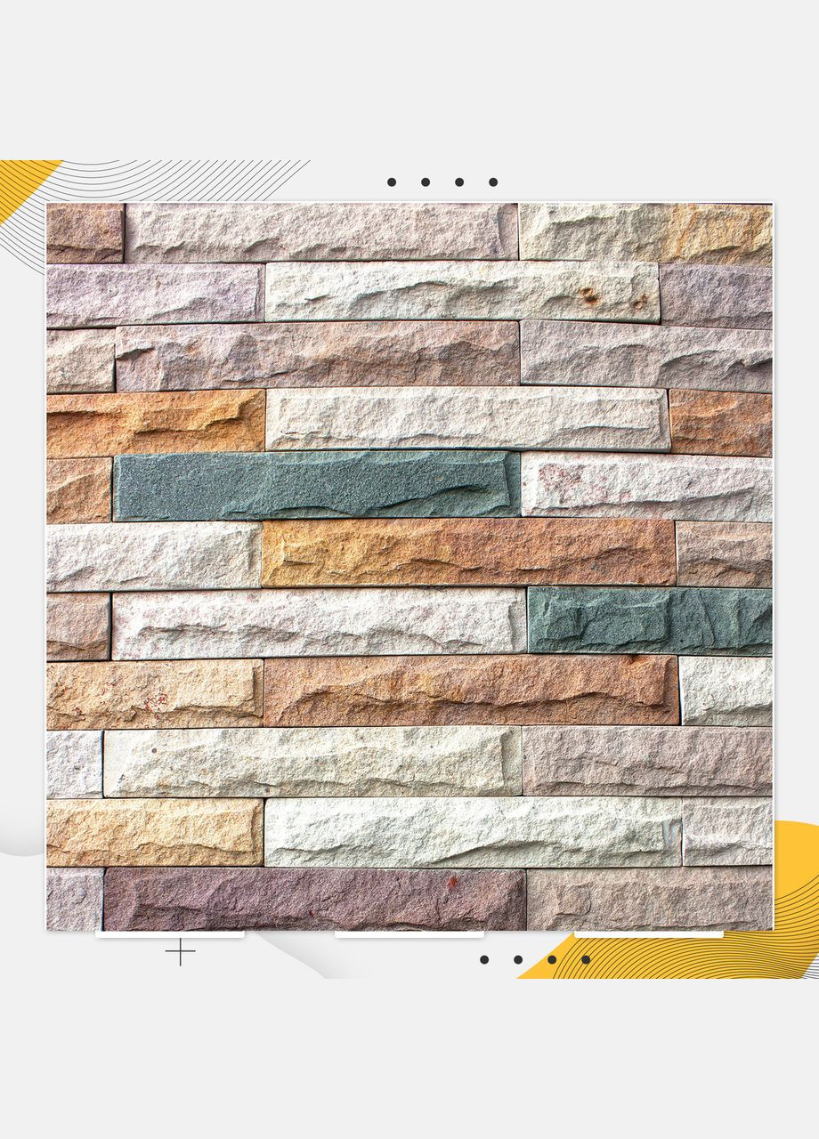 Пластиковий кутовий 2d фотофон, 60x60см - №62214 PolyPlast (354372266)