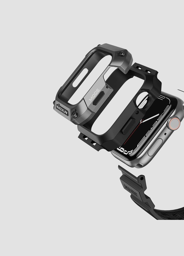 Захисний чохол з ремінцем DynaGuard Wristband Case для Apple Watch 45 mm (7 / 8 / 9 Series) Black Nillkin (324234804)