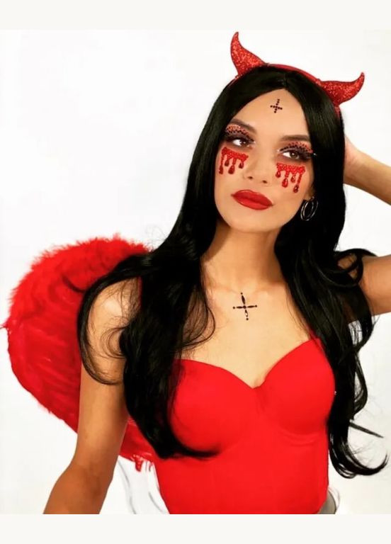 Маска вампіра зі страз Vampire Rhinestone StickOn Jewels Leg Avenue (298919267)