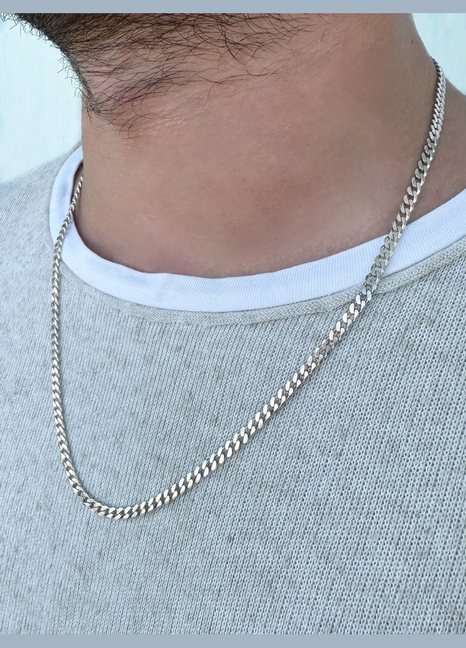Ланцюжок срібний Панцир Л0236, 55 розмір, розмір No Brand (358501363)