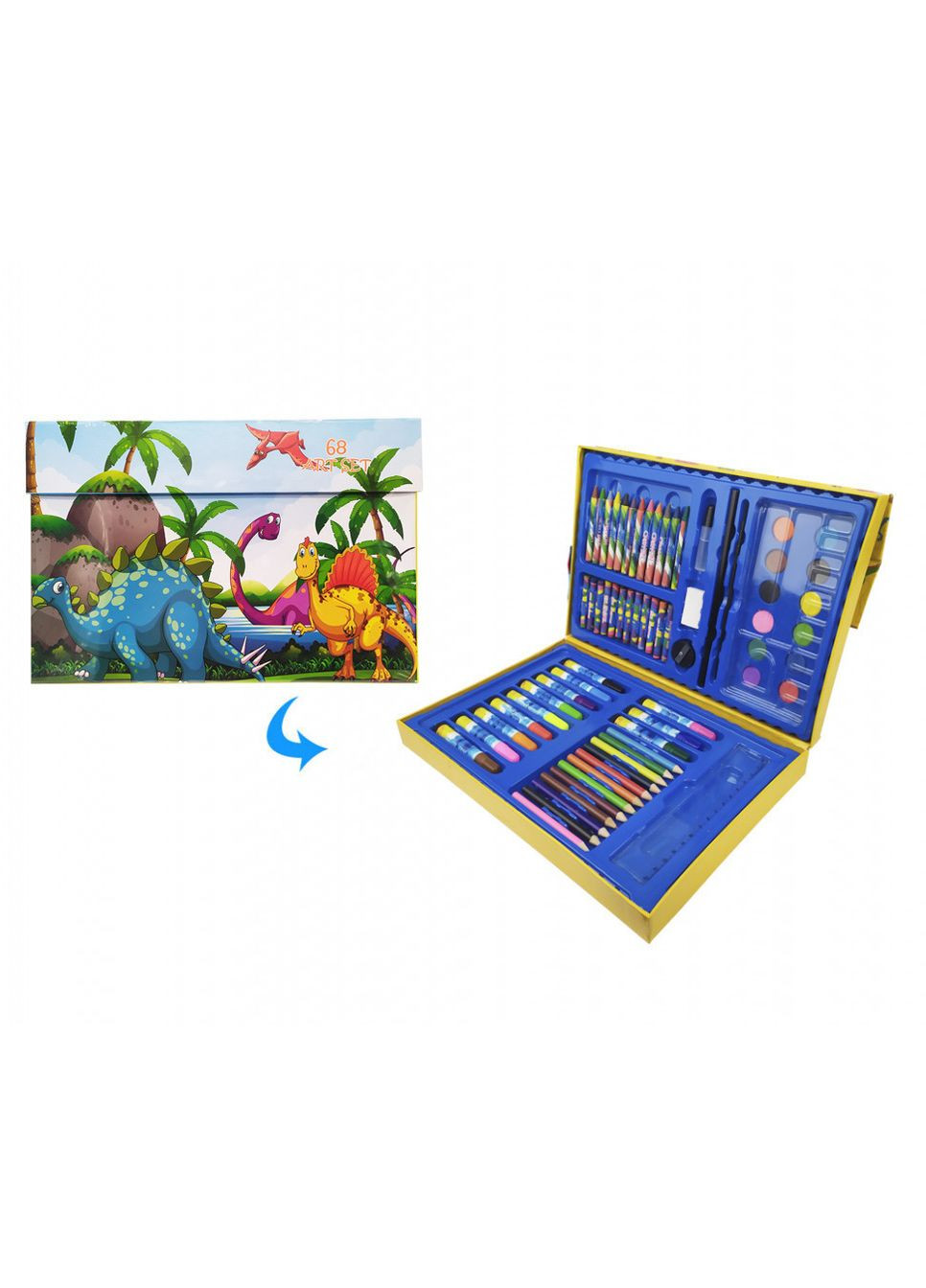 Дитячий набір для малювання MK 3226 у валізі Динозаври Metr+ (365249787)