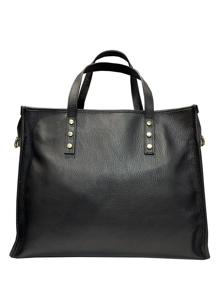 Сумка женская кожаная черная большая 2 ручки итальянская классическая (Д/Ш/В) 36/11/30(см) Felicita (336377685)
