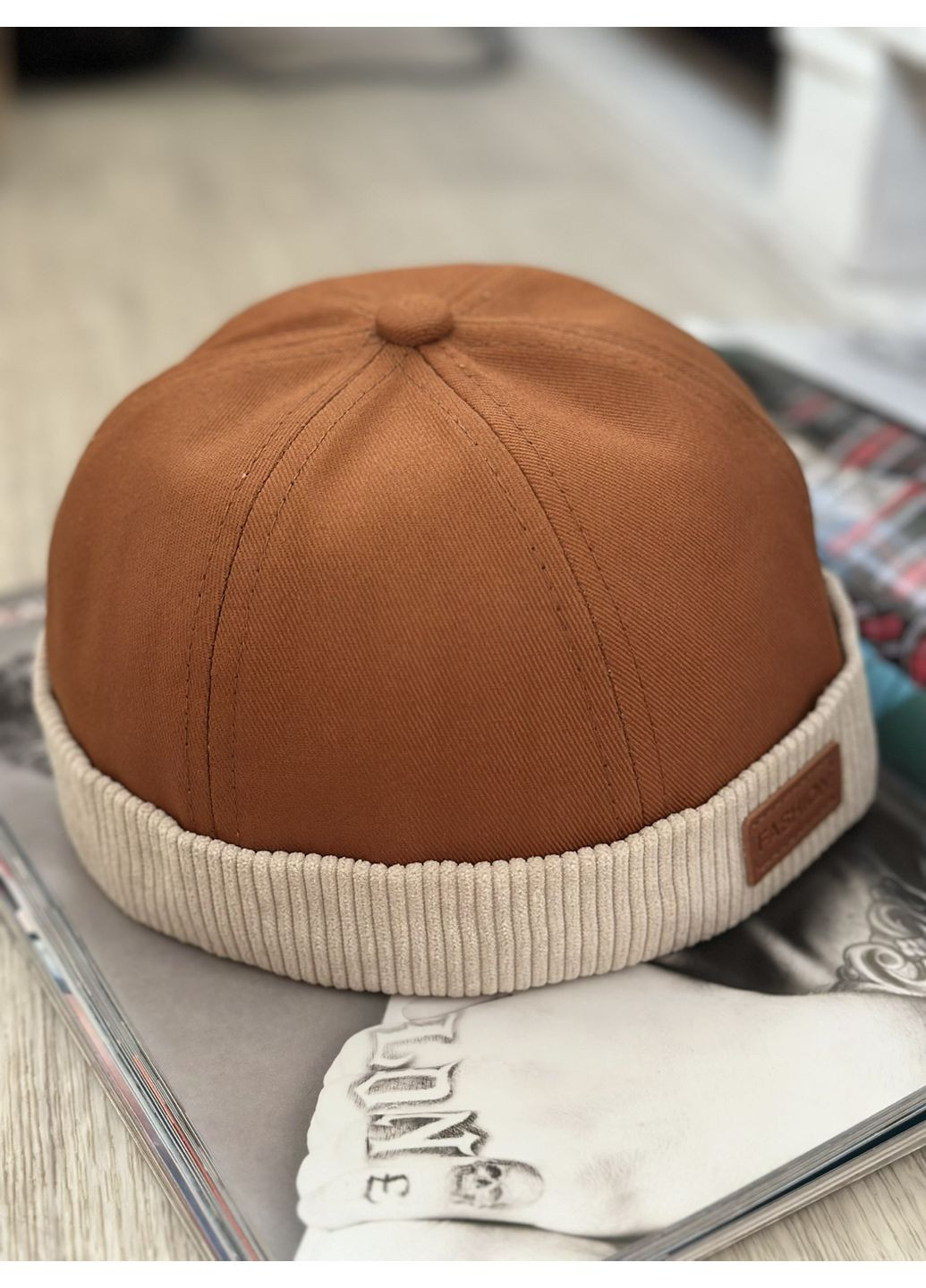 Докер із вельветовим манжетом Коричневий 56-60р (2357) No Brand (361153023)