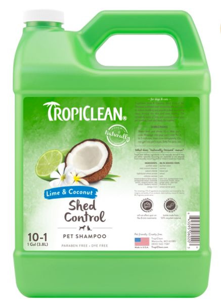 Кондиционер "Лайм и какао-масло", концентрат 1:10, для ускорения линьки, для собак и кошек, 3,8 л (645095060210) TropiClean (364488477)