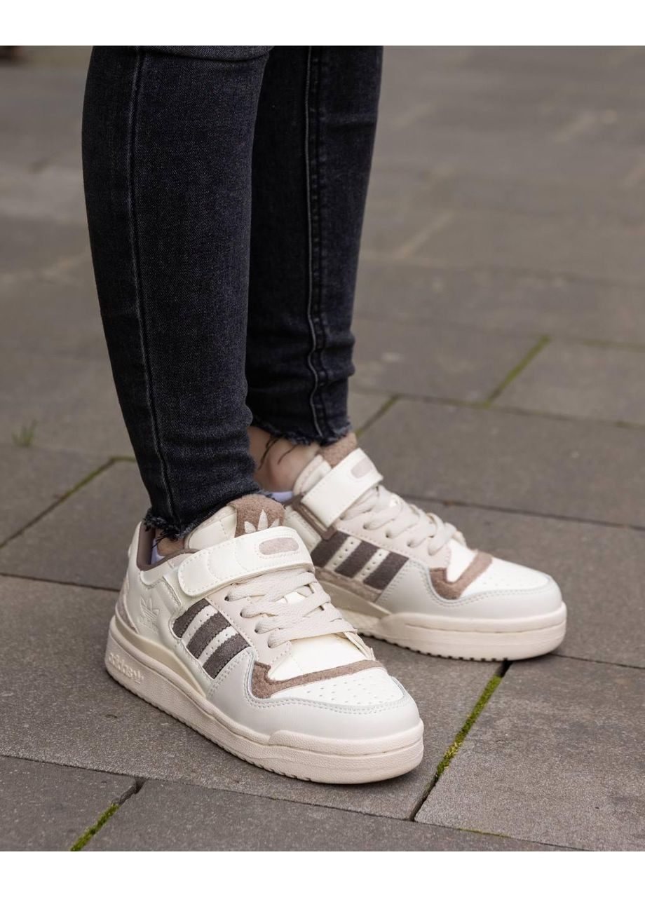 КРОСІВКИ ЖІНОЧІ ADIDAS FORUM 84 LOW BEIGE BROWN АДІДАС ФОРУМ 84 No Brand бежеві демісезони (367167677)