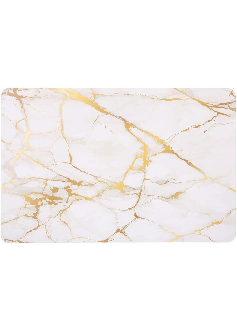 Набір сервірувальних серветок 12 штук Gold Marble поліпропілен підтарельники для столу Bona (368979697)
