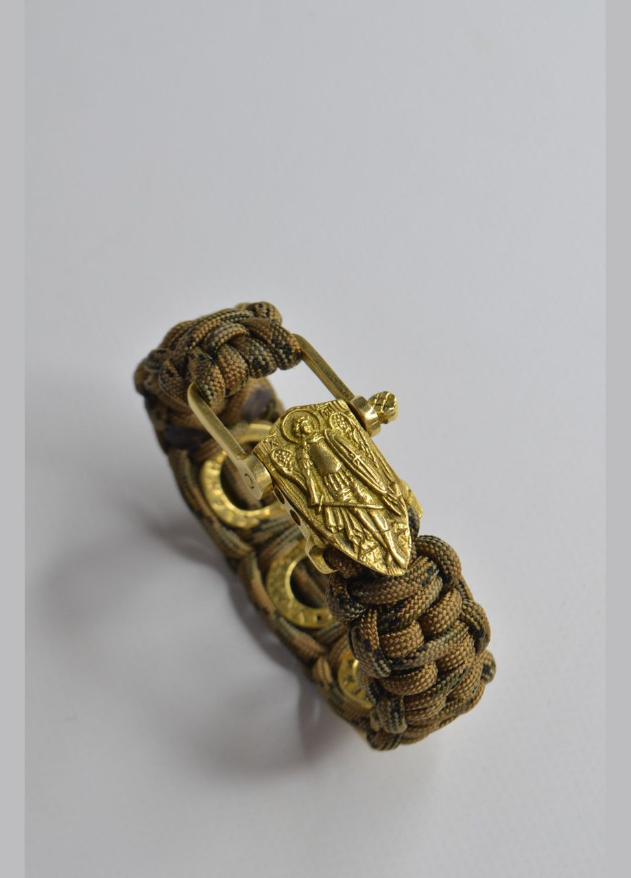 Браслет Розвідка з двома образами та застібкою Архангел з латуні ручного лиття + брелок у подарунок No Brand (341738865)