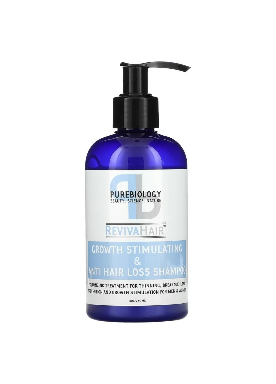 Pure Biology RevivaHair шампунь для стимуляції росту волосся та боротьби з випадінням 240 мл 8 унцій відновлення комплекс No Brand (378588026)