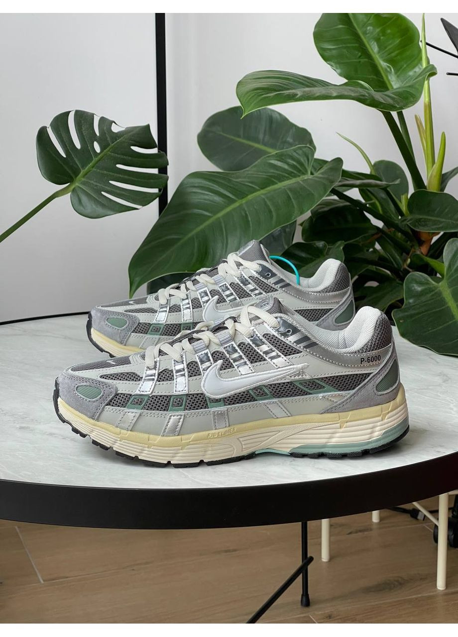 Кроссовки женские и мужские Nike P-6000 gray | Найк П-6000 серые No Brand серые демисезоны (354700427)