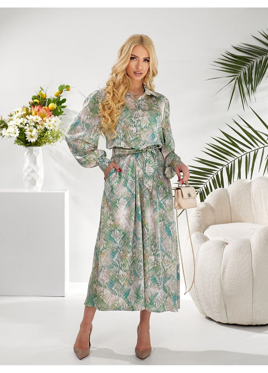 Зеленое платье 200832/1 DIA COSA