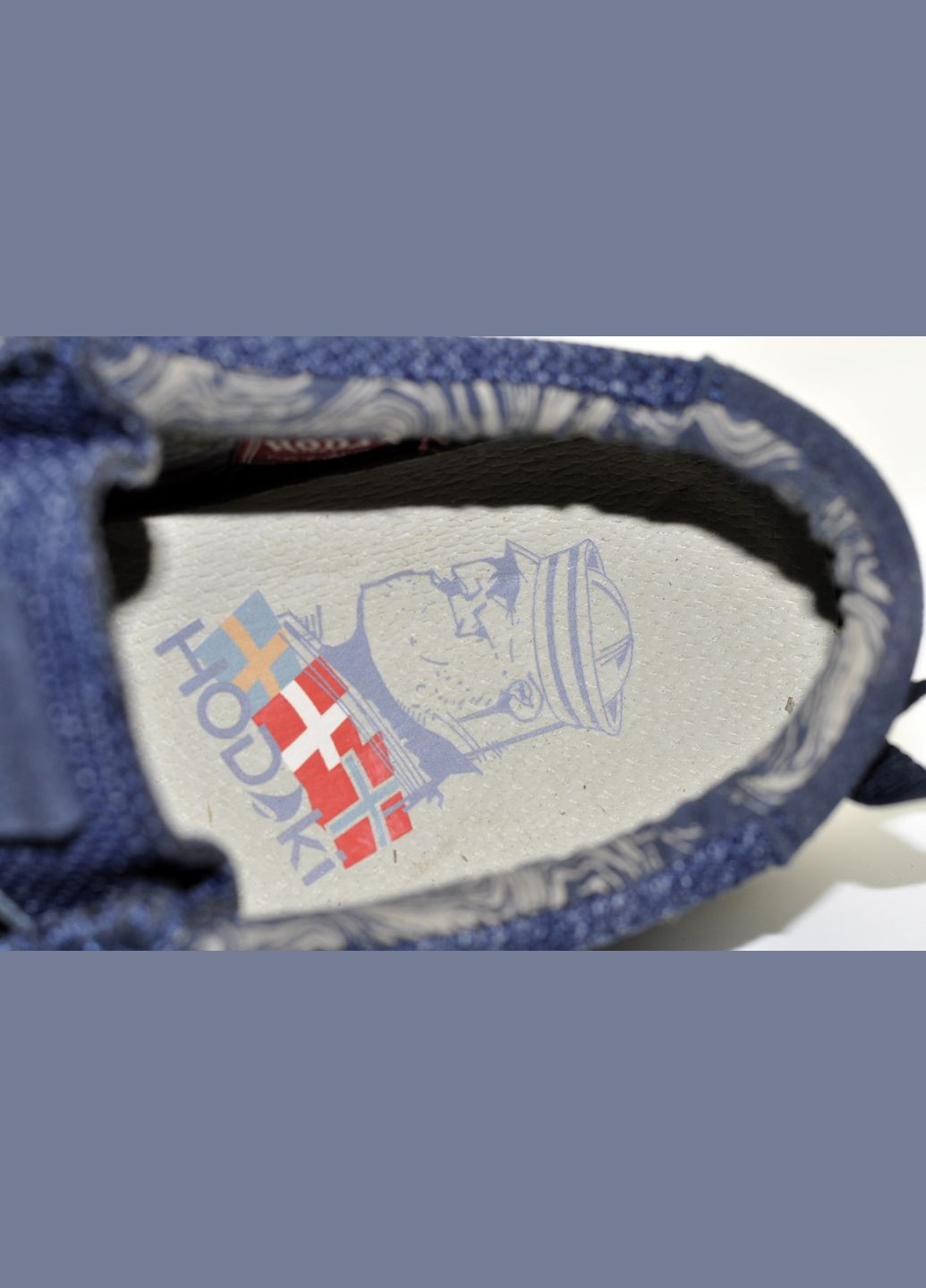 Синие мужские мокасины Hodaki