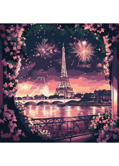 Картина за номерами - Яскрава ніч ©art_selena_ua 30х30 см IDEYKA (362203519)