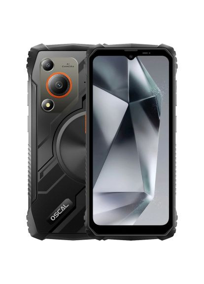 Мобільний телефон Oscal Marine 1 4/128GB Black (366697030)