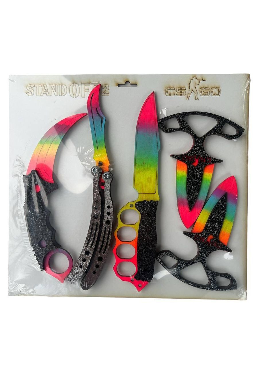 Набор деревянных оружий CS:GO Деревянное оружие 4 шт. No Brand (330774583)