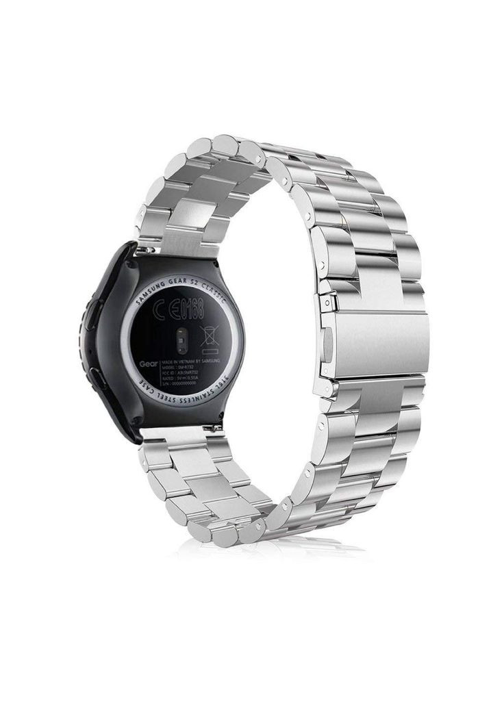Металлический ремешок для часов Samsung Gear S2 Classic SMR732/R735 - Silver Primo (266914521)
