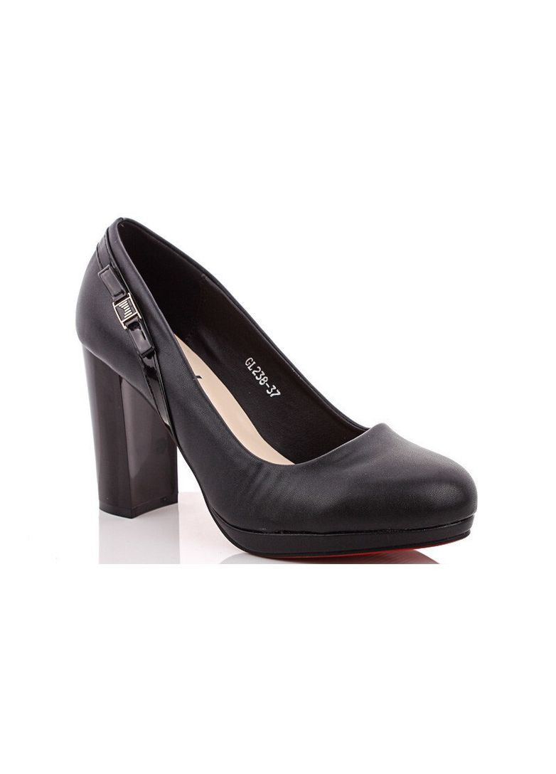 Gallop Lin Жіночі чорні туфлі на стійких підборах чорний з штучна шкіра, китай — (305076320)