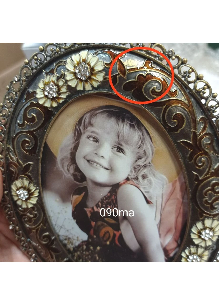 Фоторамка Цветы 13*18 см инкрустированы камнями для оригинального подарка и декора интерьера. ProDobro (363843339)