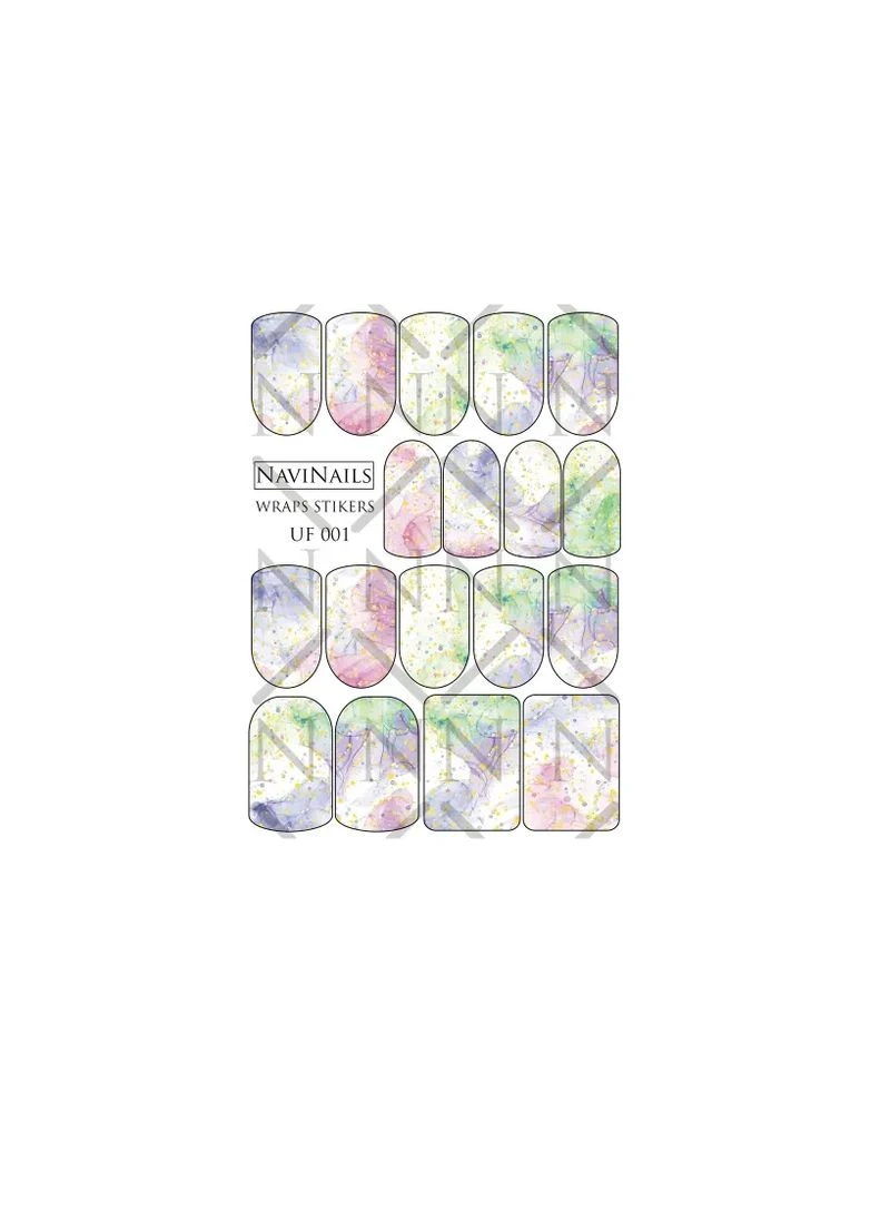 Слайдер-плівкаDreamNails Wraps Stikers з фольгою (WS-UF-001 золото) Dream Nails (389366696)