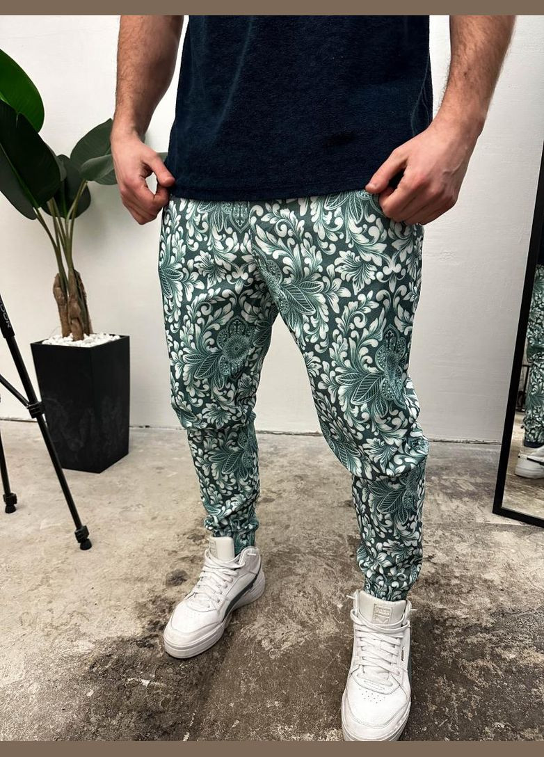 Комбинированные демисезонные брюки No Brand