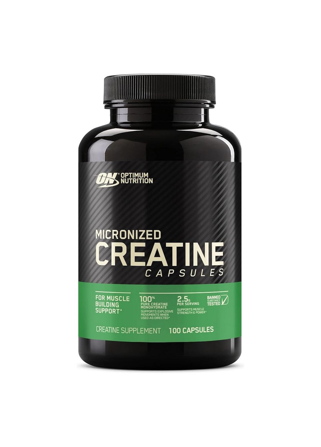 Креатин Micronized Creatine Capsules, 100 капсул Optimum Nutrition (293342372)