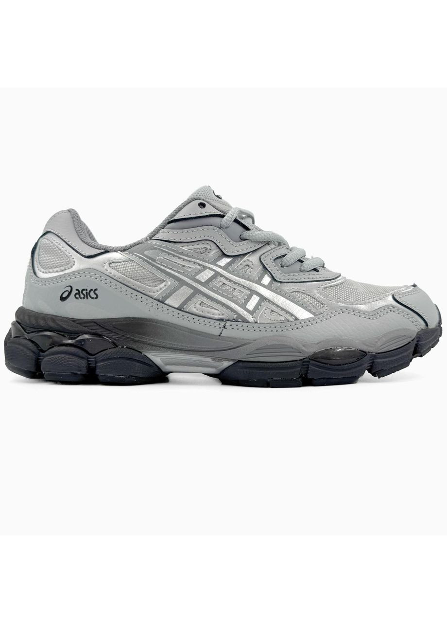 Сірі Осінні кросівки чоловічі asics gel-nyc grey black асікс гель нюк No Brand