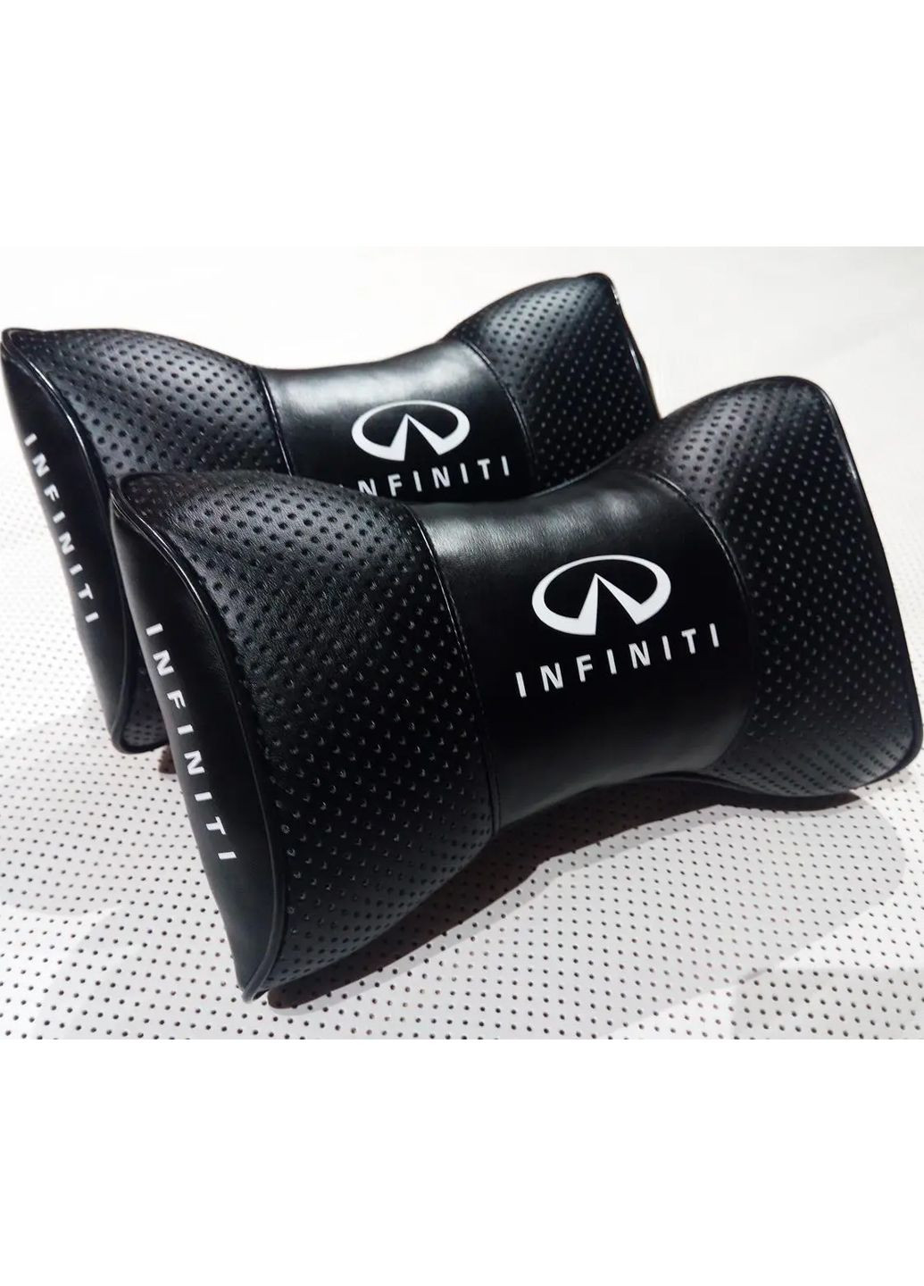 Подушка подголовник INFINITI черный 2шт. No Brand (360900885)