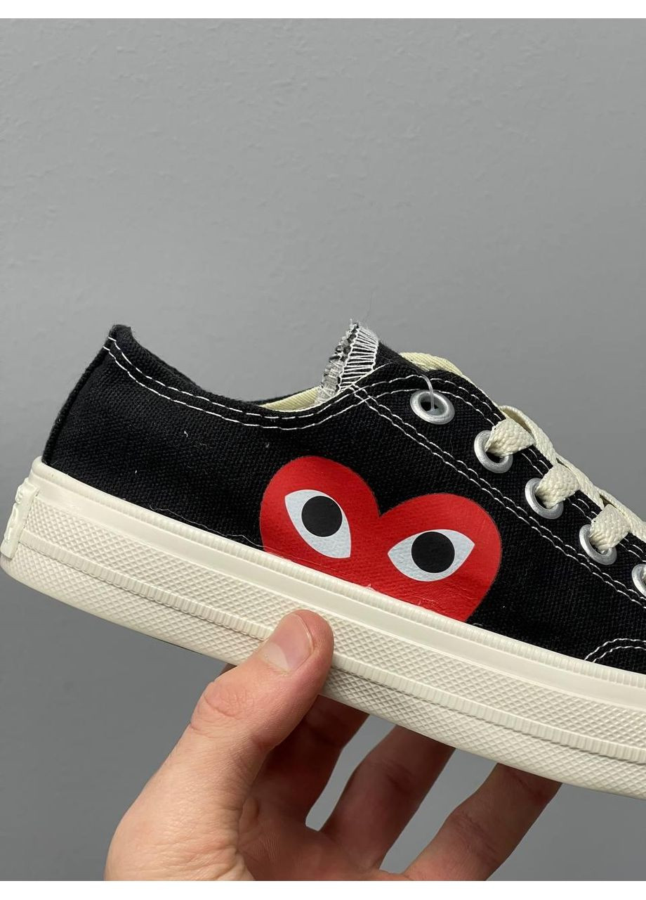 КЕДИ ЖІНОЧІ CONVERSE DES GARÇONS PLAY X LOW КОНВЕРС No Brand білі демісезони (367175090)