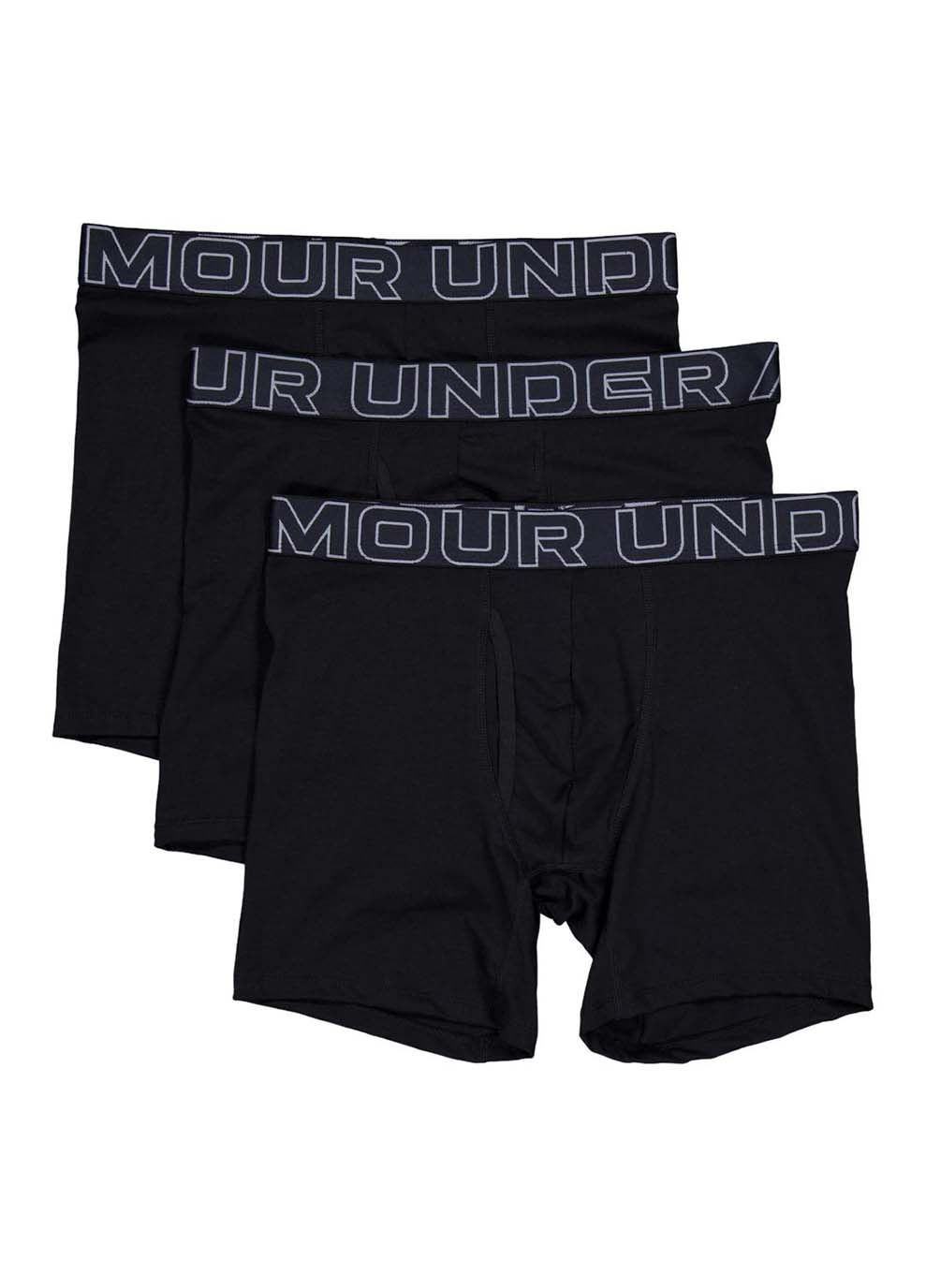 Мужские Трусы UA Perf Cotton 3in Черный Under Armour (302247009)