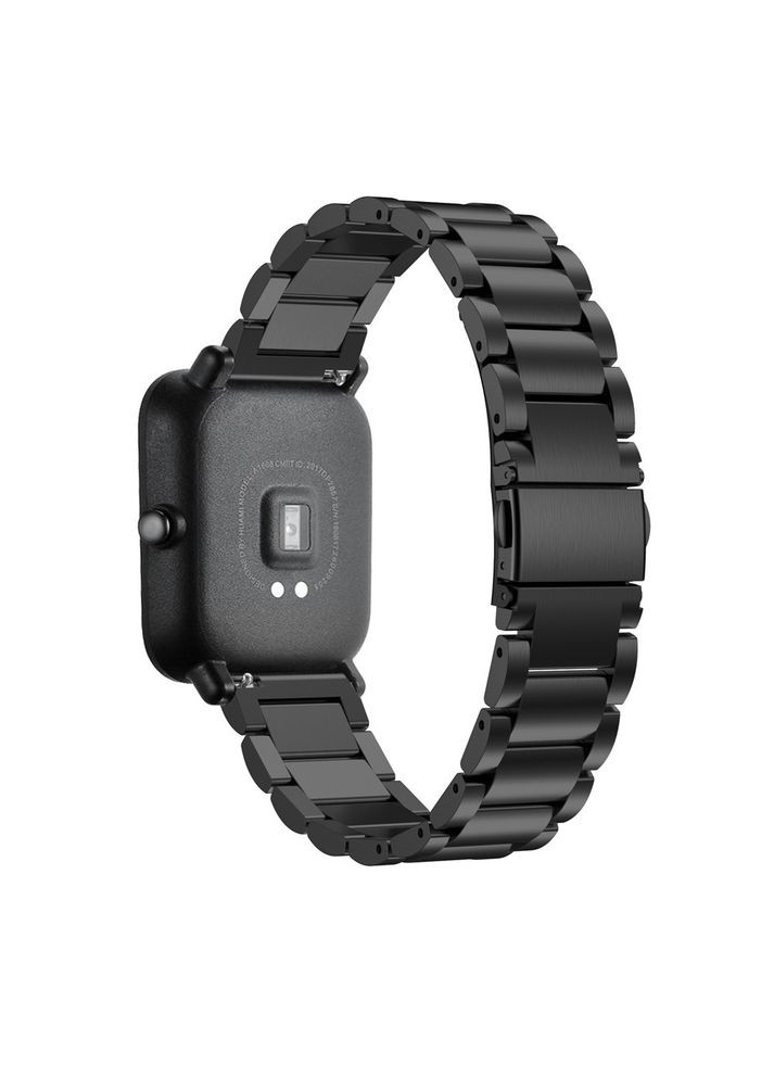 Металлический ремешок для часов Xiaomi Amazfit Bip / Amazfit Bip GTS / Amazfit Bip Lite - Black Primo (266914522)