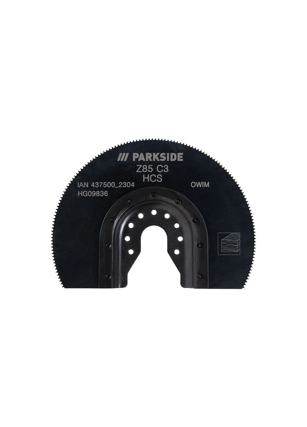 Сегментное пильное полотно HCS Z85 C3 черный Parkside (314716349)