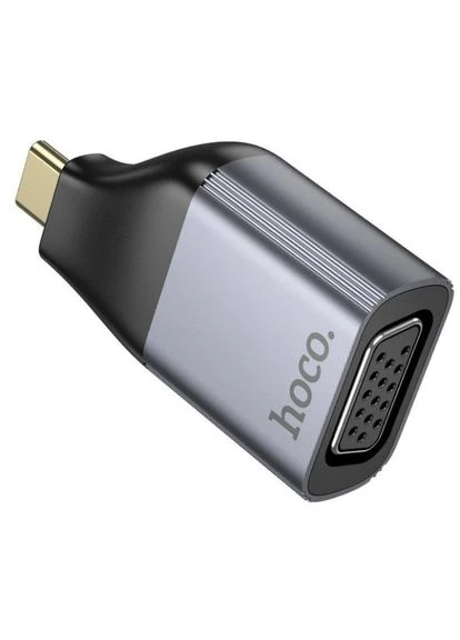 Адаптер UA34 Type-C to VGA Metal Gray Hoco (386063602)