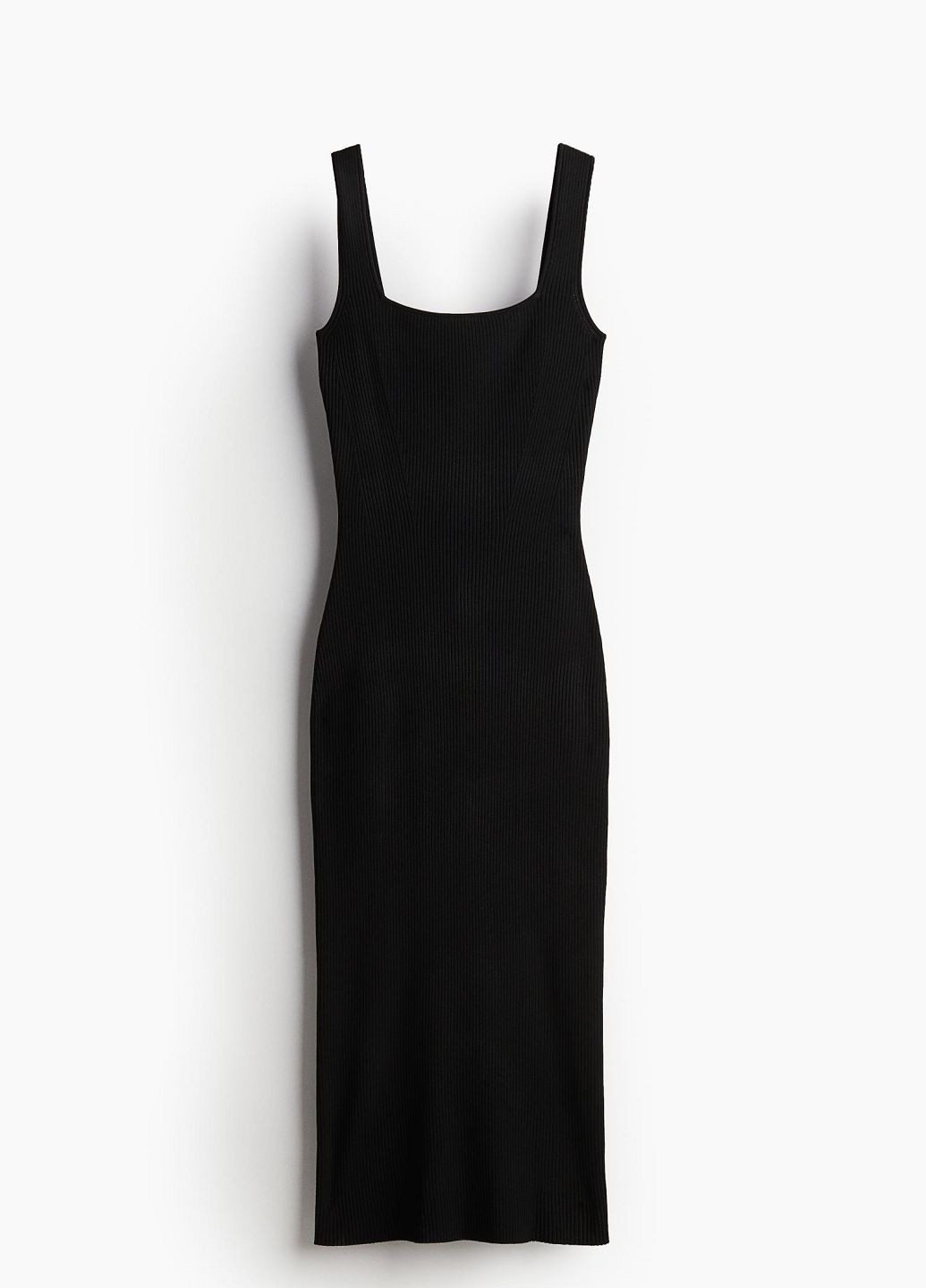 Черное кэжуал платье H&M однотонное