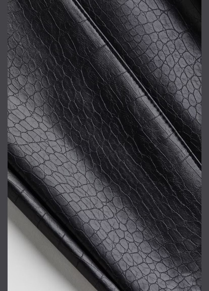 Черные демисезонные леггинсы черные женские из ткани с покрытием - s H&M