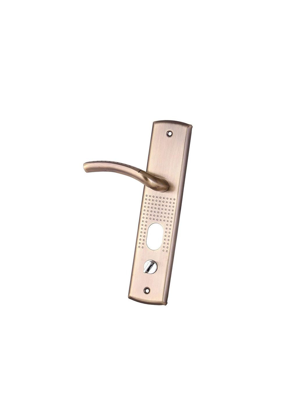 Ручка на планке для металлической двери правая металл бронза без подсветки FZB (332206269)