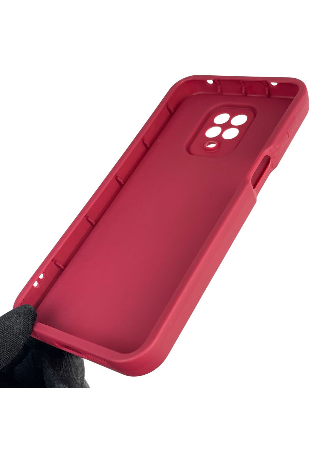 Чехол силиконовый Soft Touch для Redmi Note 9s бордовый (Полная защита камеры) Xiaomi (366389731)