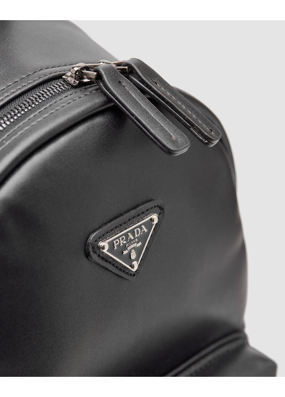 Городской рюкзак Saffiano Leather Backpack Black No Brand (362488669)