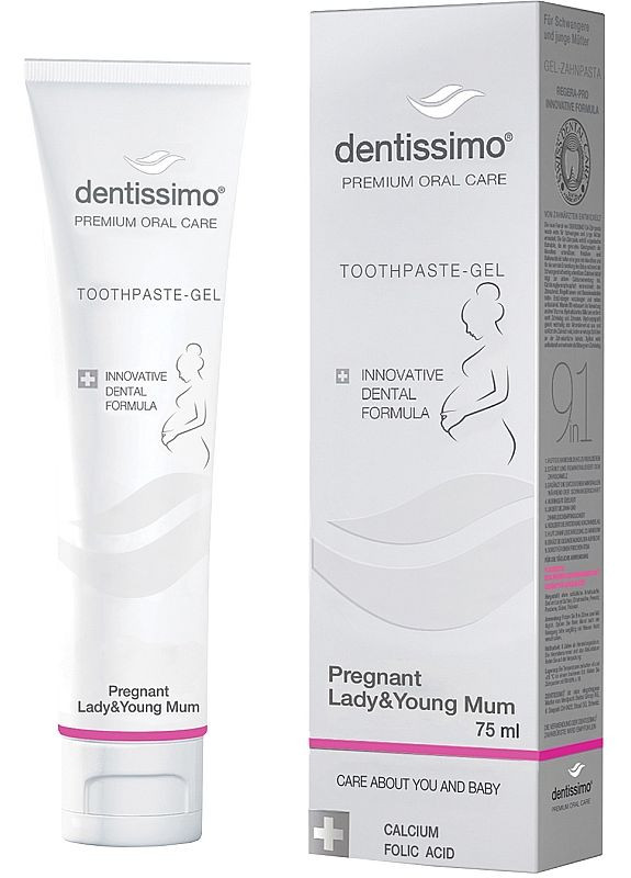Зубна паста-гель для вагітних жінок та молодих мам Pregnant Lady & Young Toothpaste-Gel 75ml (2-898501) Dentissimo (369792690)