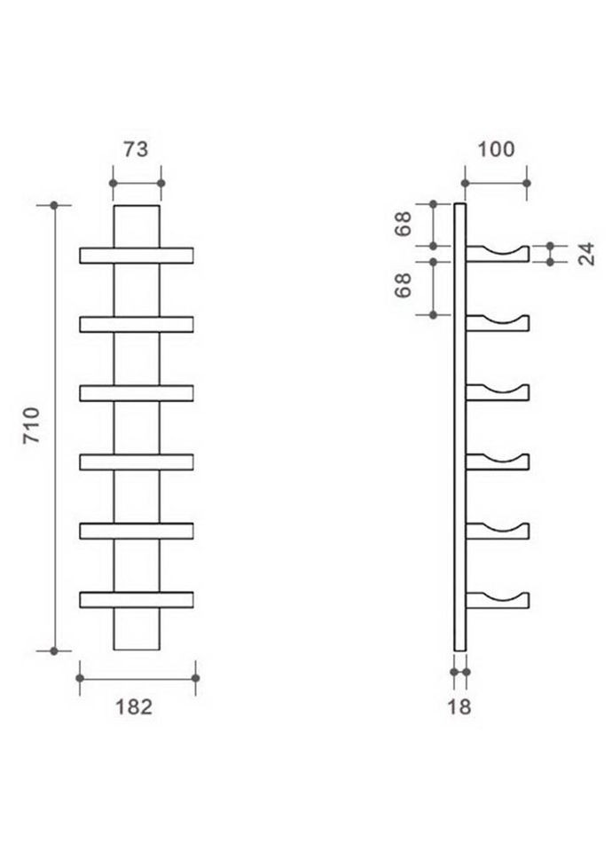 Настінна винна полиця з дерева Мотомія мускат (ПНК-007407) No Brand (327425983)