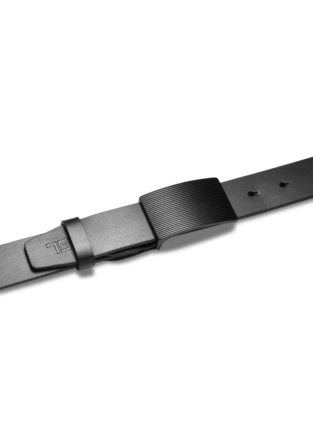 Ремінь чоловічий шкіряний Black (P8233-0 M) Semi Line (394241492)