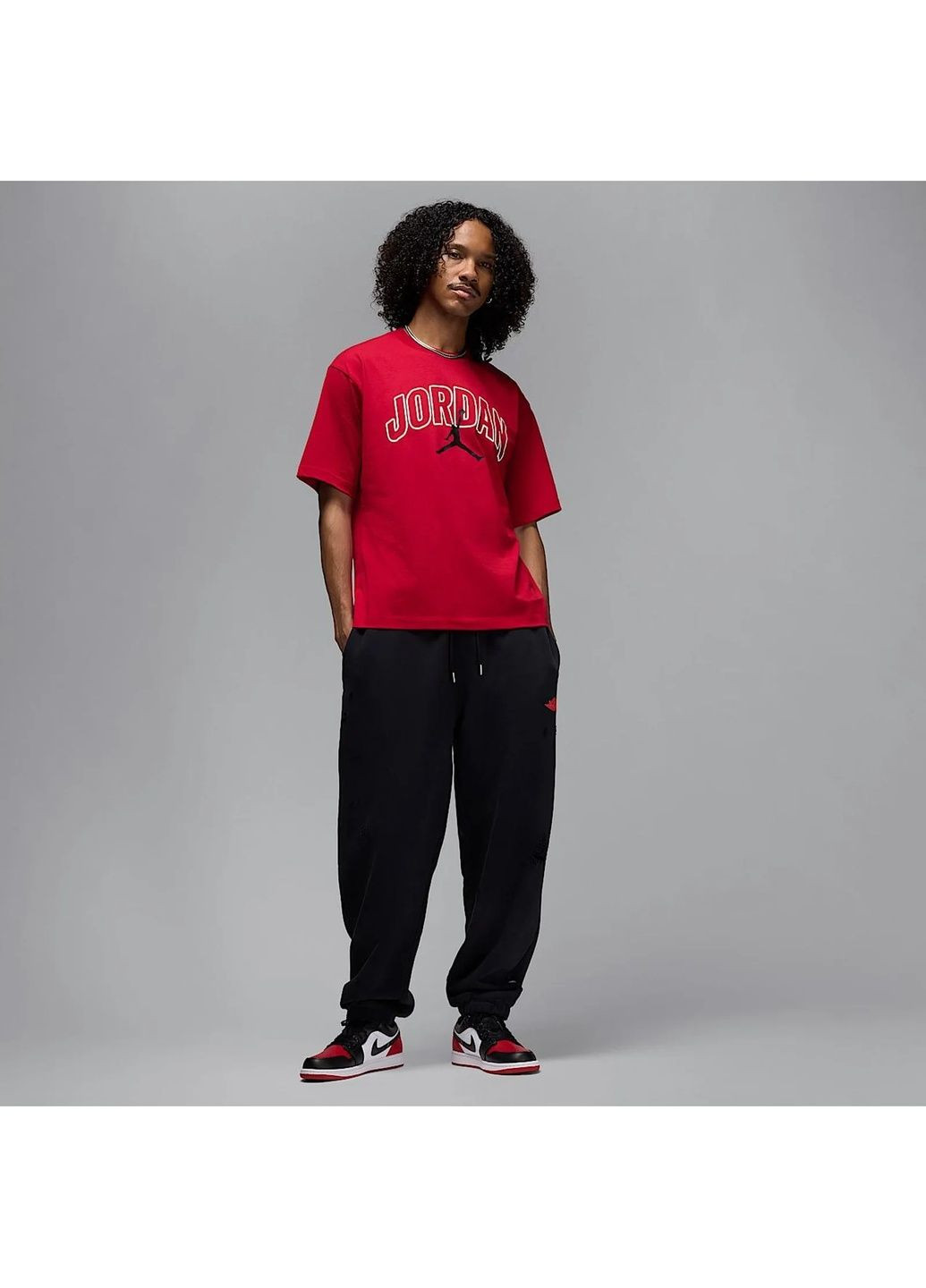 Красная мужская футболка brk arch hbr crew red Air Jordan