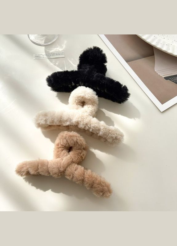 Набір пухнастих крабиків для волосся 3 шт. CA (325423544)