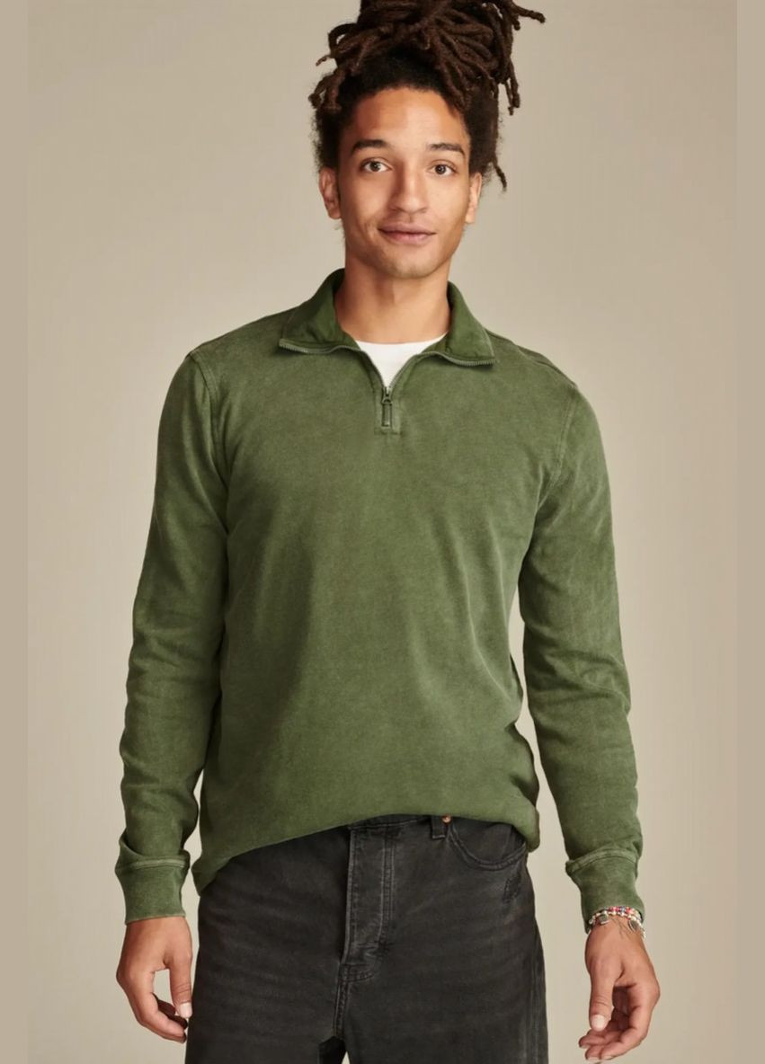 Зеленый демисезонный кэжуал лонгслив Lucky Brand