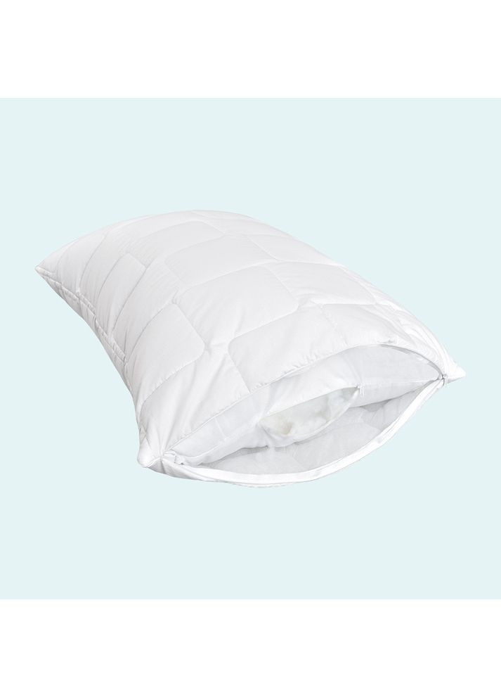 Подушка 50х70 см Classic Soft антиаллергенная искусственный пух с молнией 2 чехла для отелей и дома IDEIA (367726644)