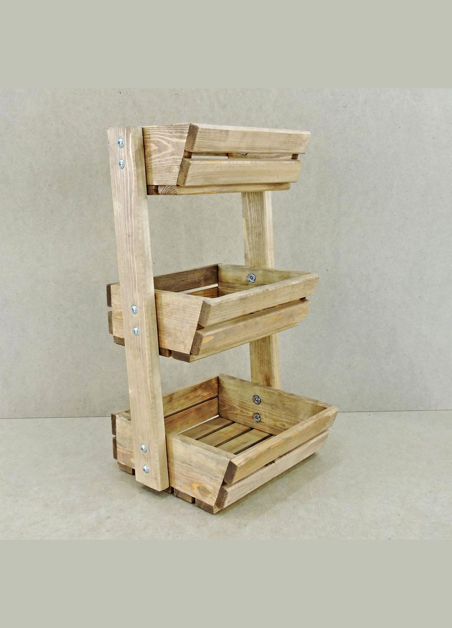 Лоток для овощей и фруктов из дерева Кебедж сиена (ЯХО-000605) No Brand (327847173)