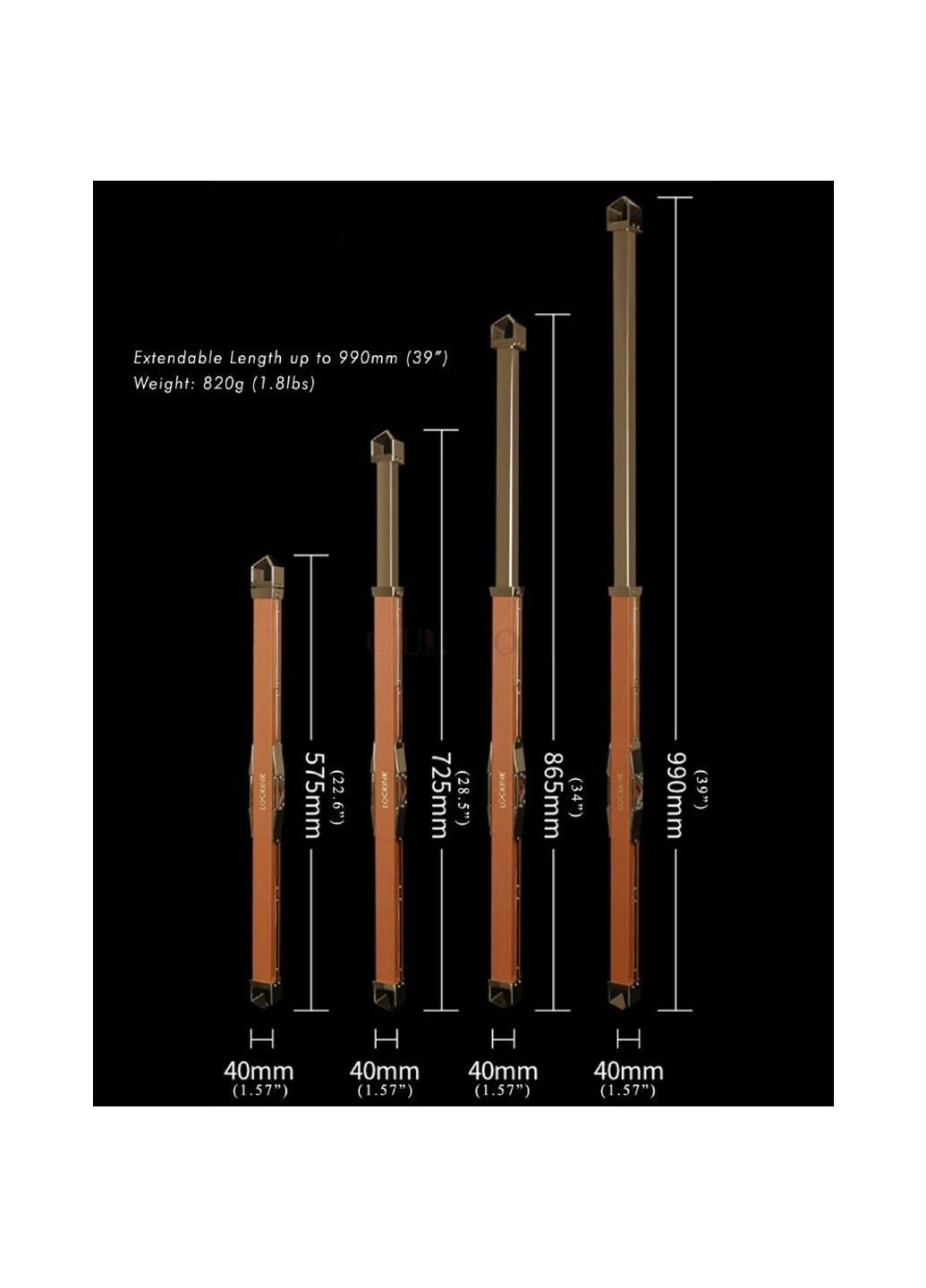Распорка для бондажа с поножами и ошейником, натуральная кожа и металл, коричневая, 55-100 Lockink (289783561)