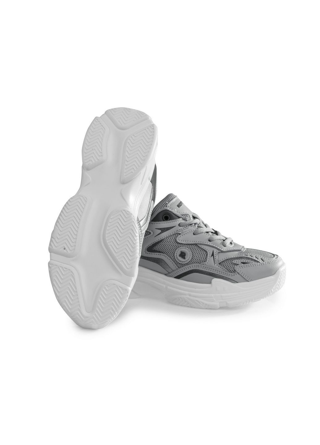 Серые летние кроссовки 7252019 Royyna